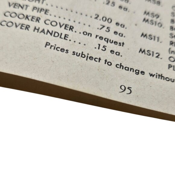 Wards Magic Seal Cookbook Supreme Pressure Sauce Pan Recipe Book 1950s Booklet - Picture 10 of 13